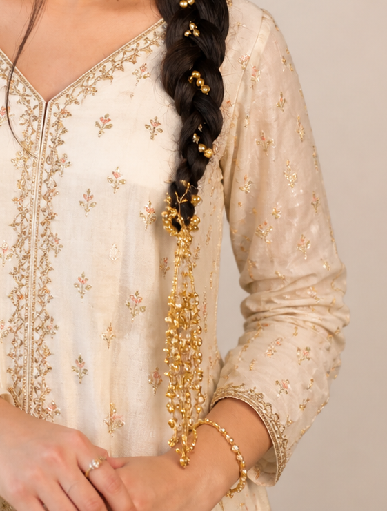 Ghungroo Gold Prandi Hair Accessory