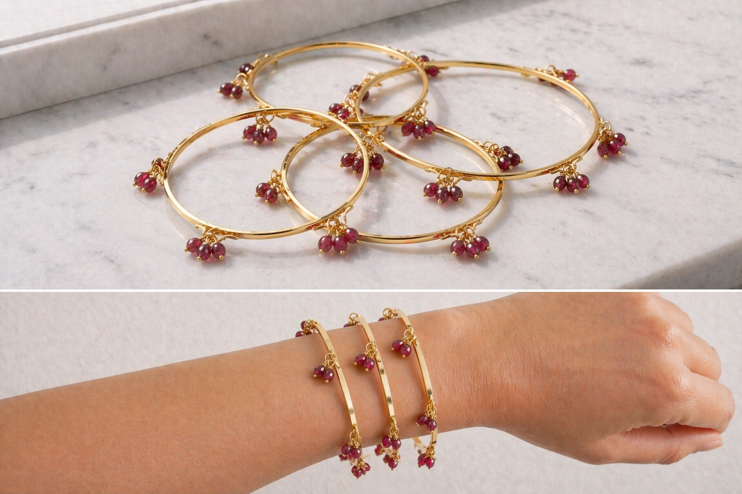 Hanarose Kashmiri Bangles (Set of 4)