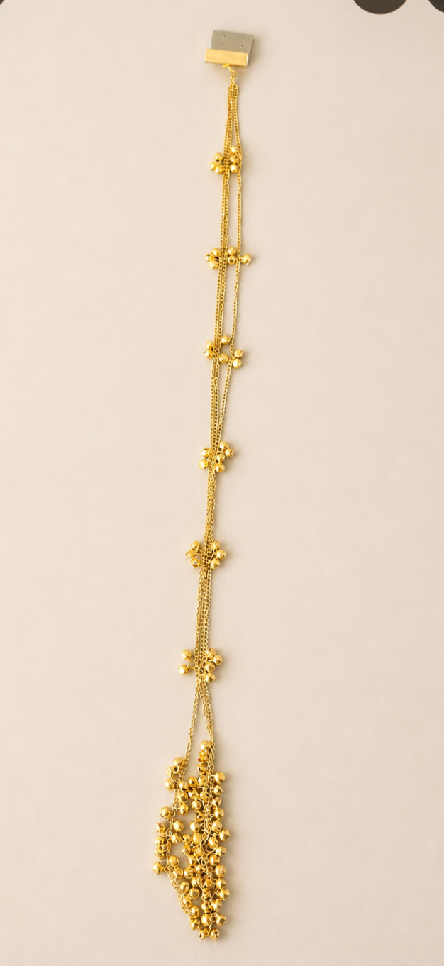 Ghungroo Gold Prandi Hair Accessory