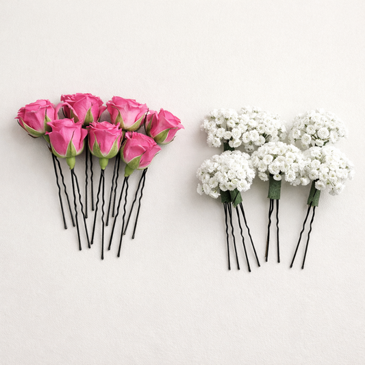 Fresh Flower Hair Pins