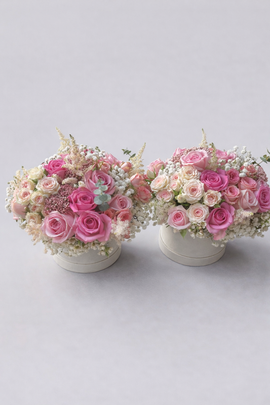 Mixed Bouquet in Hat Box
