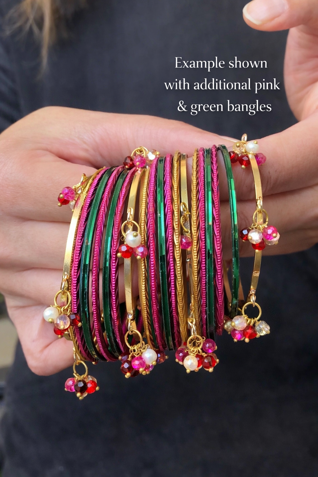 Exclusive to Hanarose Multicolor Kashmiri Bangles (Set of 4) Pre-Order Delivery up to 3 weeks